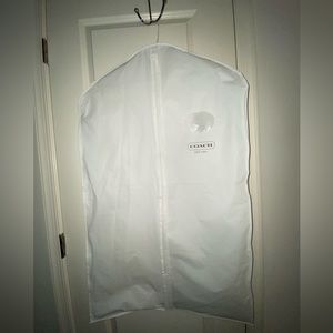 Coach White Garment Bag